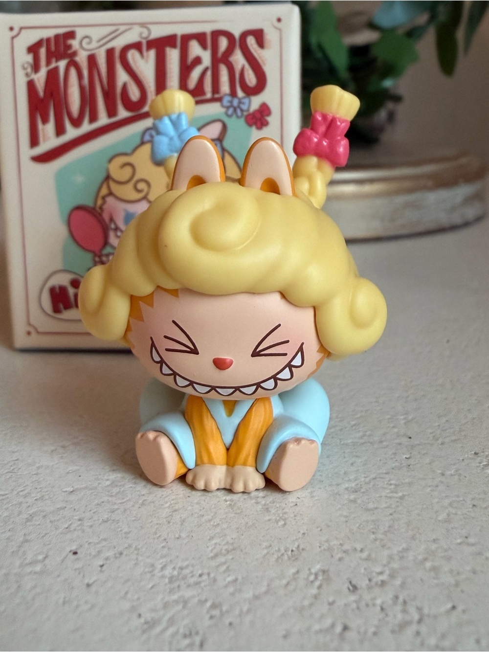 Pop Mart The Monsters Hair Salon Pop Bean featuring removable- Braided Pigtails
